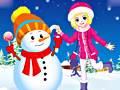 Mäng Winter Snowman and Girl