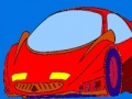 Mäng Red speedy car coloring