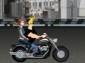 Mäng Johnny Bravo driving a motorcycle
