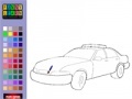 Mäng Police car coloring