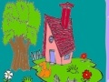 Mäng Cute farm house coloring