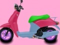 Mäng Pink motorcycle coloring