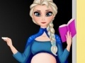 Mäng Pregnant Elsa. School teacher
