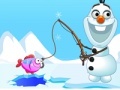 Mäng Frozen Olaf. Fishing time