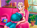 Mäng Pregnant Elsa Baby Birth