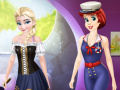 Mäng Ariel And Elsa Career Dress Up