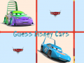 Mäng Guess Disney Cars