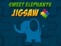Mäng Sweet Elephants Jigsaw