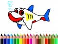 Mäng Back To School: Shark Coloring Book