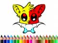 Mäng Cute Bat Coloring Book