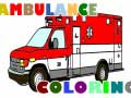 Mäng Ambulance Trucks Coloring Pages