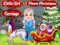 Mäng Little Girl Clean Christmas Carriage
