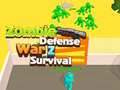 Mäng Zombie defense War Z Survival 