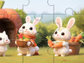Mäng Jigsaw Puzzle: Rabbits With Carrots