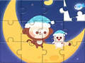 Mäng Jigsaw Puzzle: Monkey With Moon