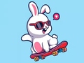 Mäng Coloring Book: Rabbit Skateboard
