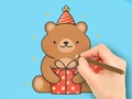 Mäng Coloring Book: Gift Bear
