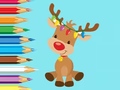 Mäng Coloring Book: Cute Christmas Reindee