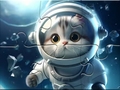Mäng Jigsaw Puzzle: Astronaut-Cat
