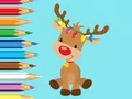 Mäng Coloring Book: Cute Christmas Reindeer