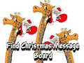 Mäng Find Christmas Message Board