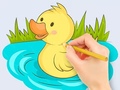 Mäng Coloring Book: Baby Duck Swim