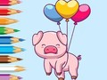 Mäng Coloring Book: Balloon Pig
