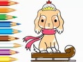 Mäng Coloring Book: Dog-Riding-Sled
