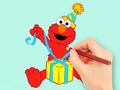 Mäng Coloring Book: Elmo Gift