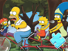 Mäng Jigsaw Puzzle: Simpson Family Riding