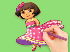 Mäng Coloring Book: Dora Prepare Party