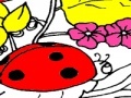 Mäng Strawberrys and ladybug coloring 