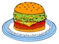Mäng Online coloring Hamburger