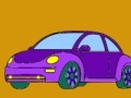 Mäng Purple old model car coloring