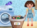 Mäng Dora Washing Clothes