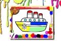 Mäng Boats Coloring Book