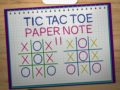 Mäng Tic Tac Toe Paper Note 2