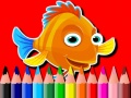 Mäng Back To School: Fish Coloring Book