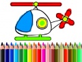 Mäng Back To School Helicopter Coloring