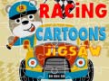 Mäng Racing Cartoons Jigsaw