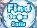 Mäng Find Snow Balls