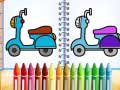 Mäng Cute Bike Coloring Book