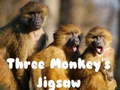 Mäng Three Monkey's Jigsaw