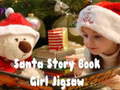 Mäng Santa Story Book Girl Jigsaw