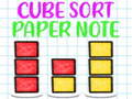 Mäng Cube Sort Paper Note