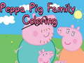 Mäng Peppa Pig Family Coloring