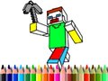 Mäng Back to School: Minecraft Coloring