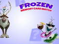 Mäng Frozen Memory Card Match