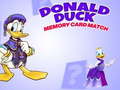 Mäng Donald Duck memory card match