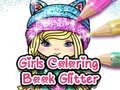 Mäng Girls Coloring Book Glitter 
